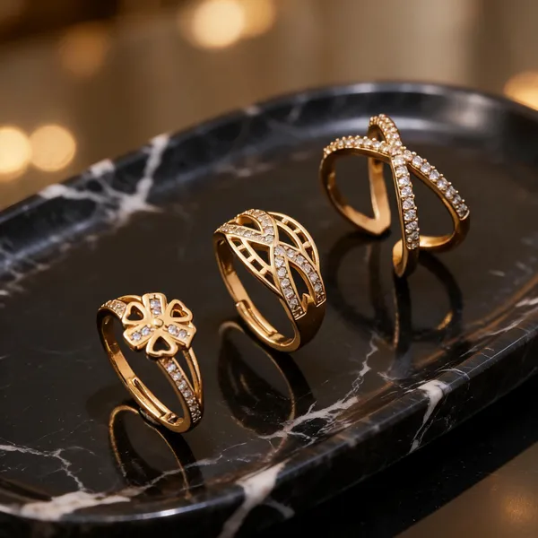 Gold_Brass_Stone_Embellished_Openwork_Ring_Set_For_Women