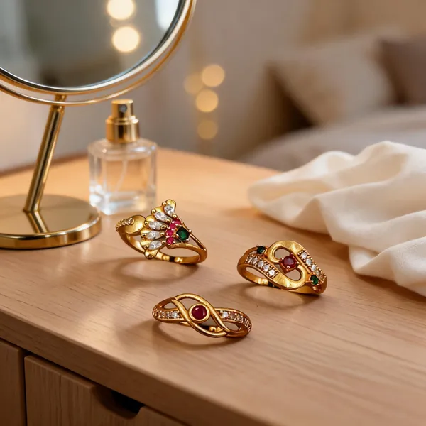 Gold_Tone_Brass_Stone_Studded_Ring_Set_For_Women