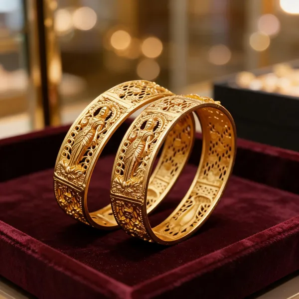 Gold_Brass_Traditional_Embossed_Broad_Bangle_For_Women