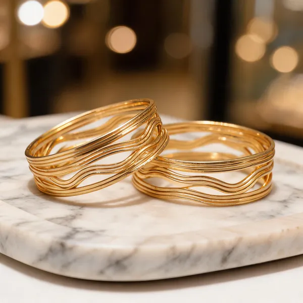 Gold_Brass_Wavy_Textured_Bangle_Set