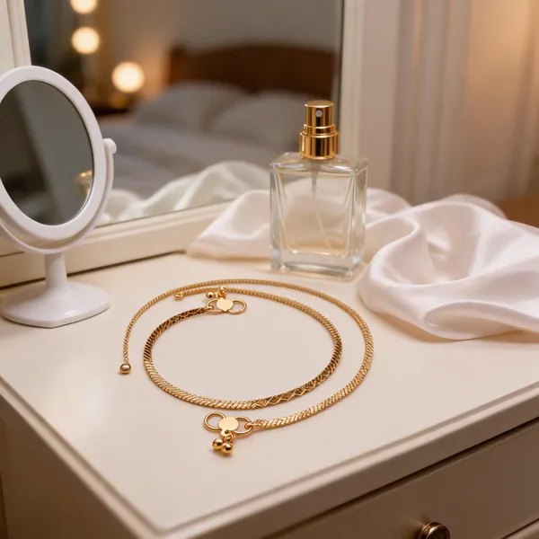 Gold_Brass_Layered_Charm_Chain_Anklet_For_Women