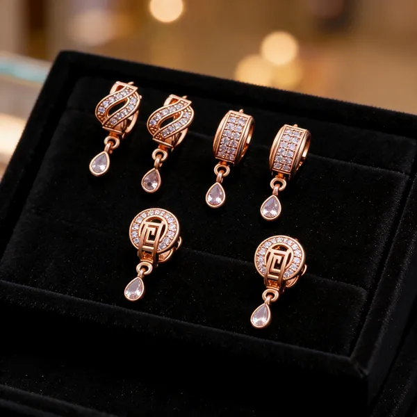 Rose_Gold_Brass_Crystal_Oval_Stone_Embellished_Drop_Earrings_Set_For_Women