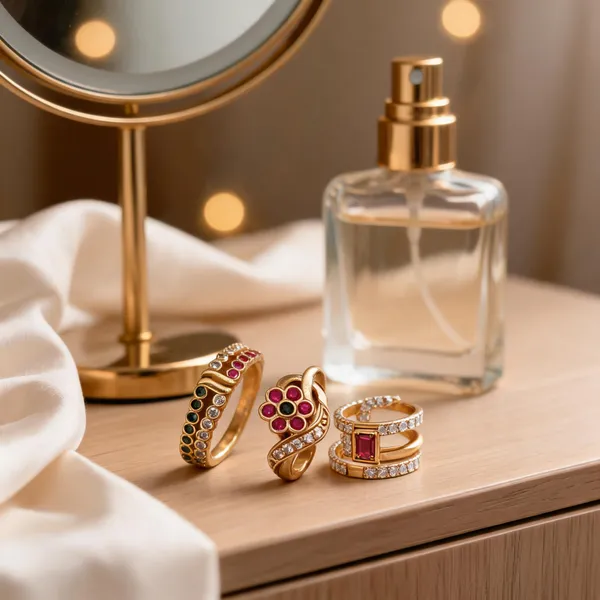 Gold_Brass_Multicolour_Stone_Studded_Ring_Set_For_Women