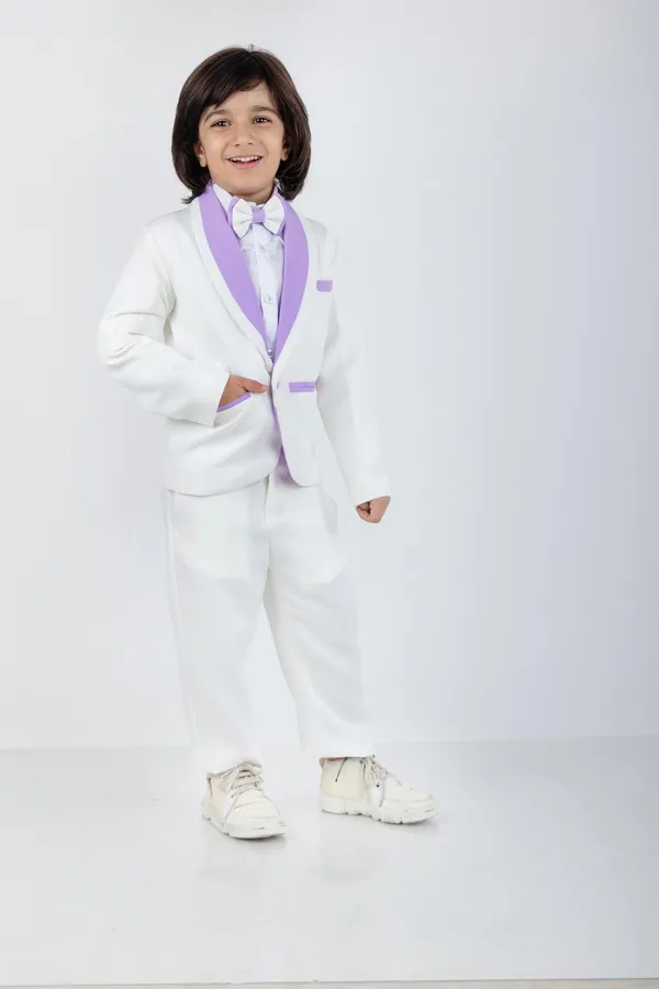 Boys_Coat_Pant_Shirt_Bow_Set_With_Stylish_Lapel_White