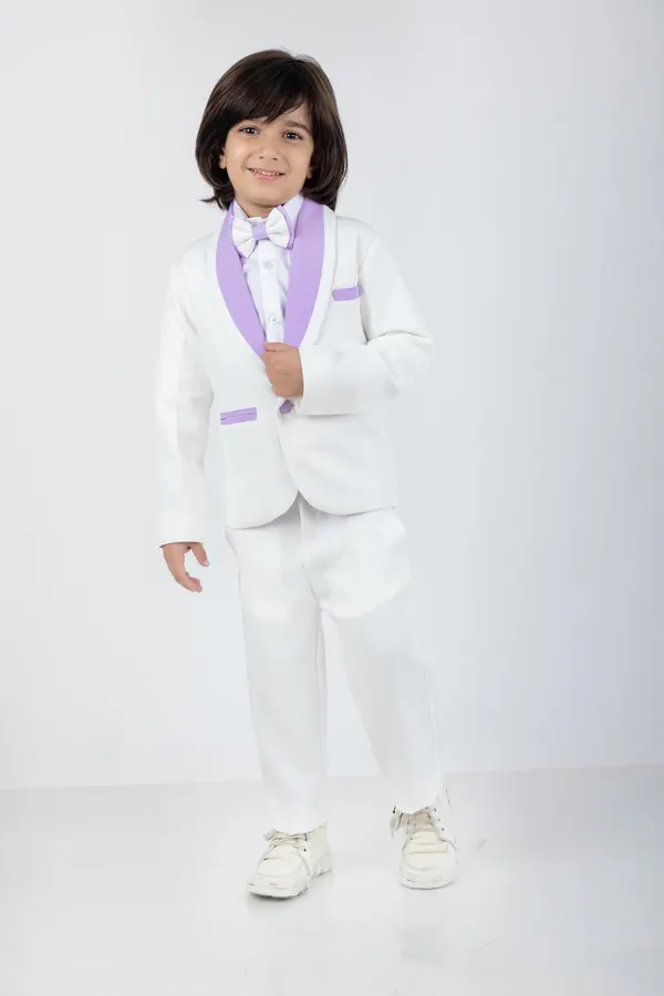 Boys_Coat_Pant_Shirt_Bow_Set_With_Stylish_Lapel_White