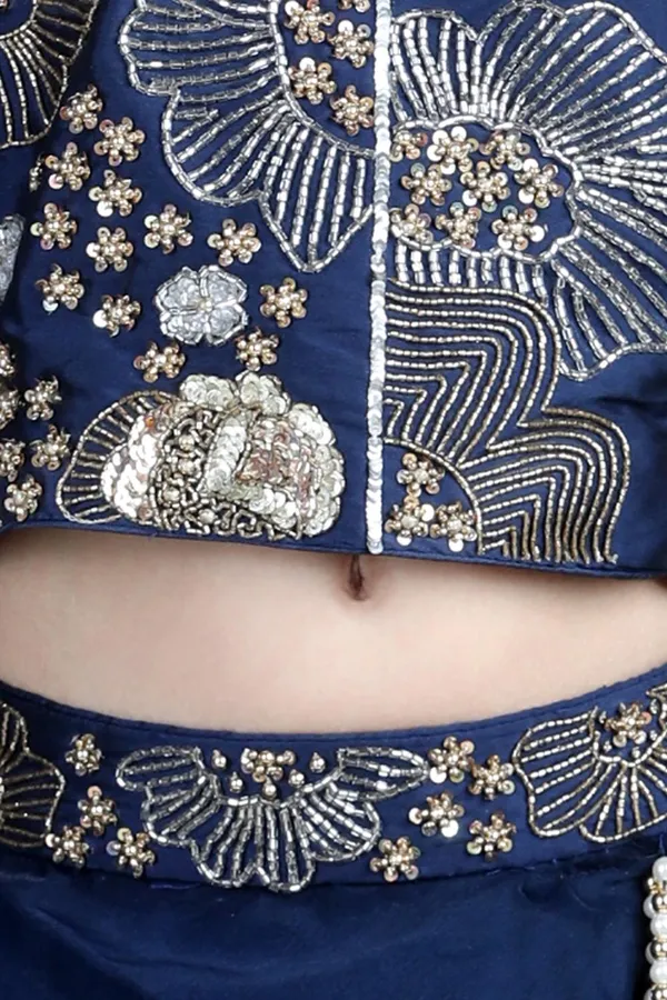 Orgenza_Lehnga_With_Silk_Blend_Lineing_And_Handmade_Latkansilk_Blouse_With_Handwork_Of_Sequence_And_Moti_Blue