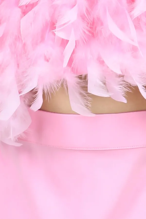 Feather_Top_And_Skirt_Baby_Pink