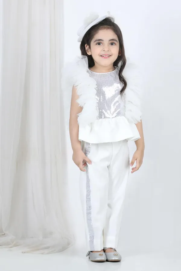 Peplum_Top_And_Pants_With_Sequin_Detailing_On_Empire_And_Pants_White