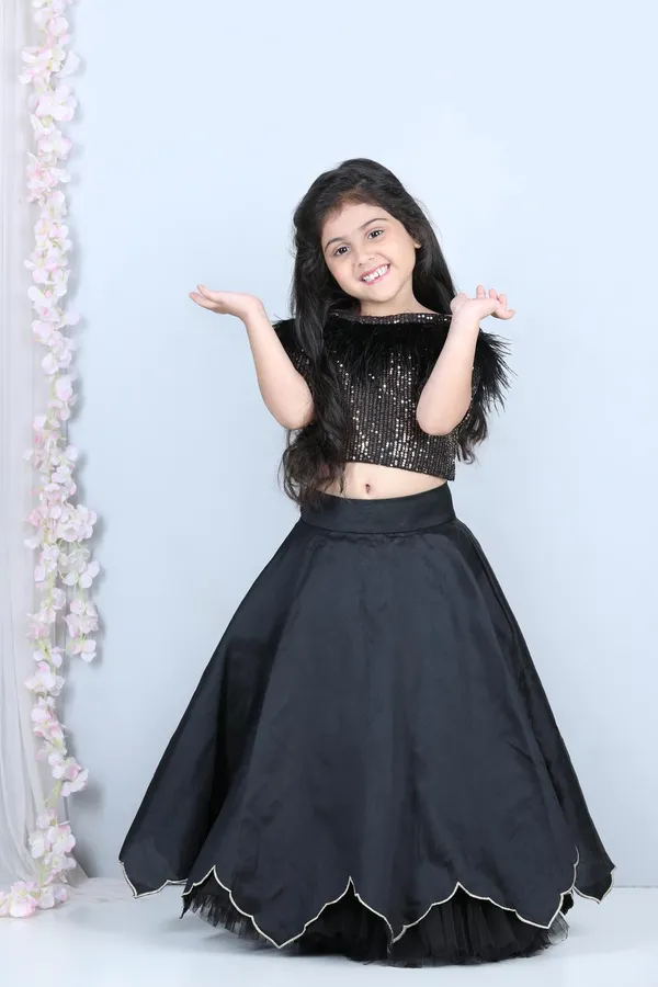 Sequence_Top_Lehenga_Black