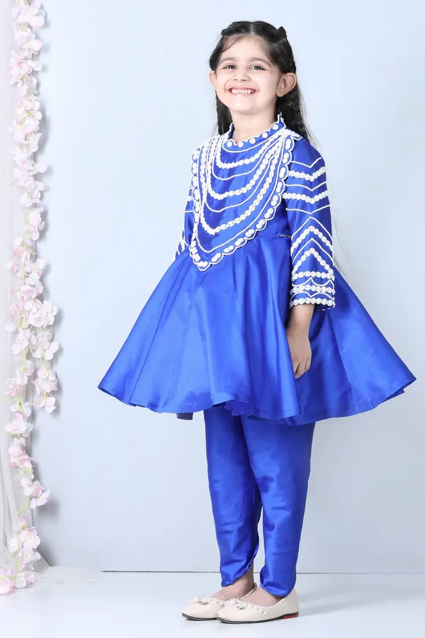 Peplum_Suit_With_Pearl_Work_Electric_Blue