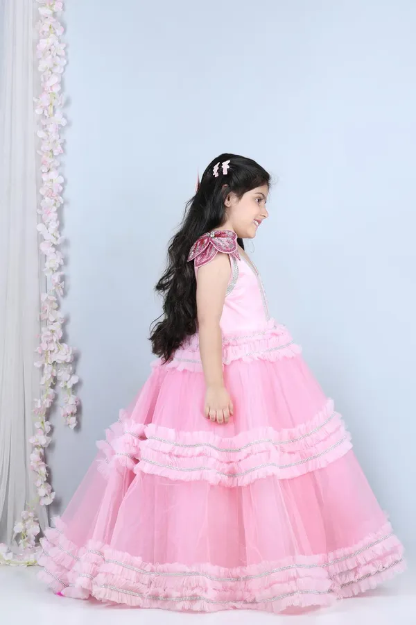 Flair_Dress_With_Hand_Embroidery_Baby_Pink