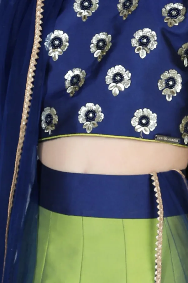 Embriodered_Choli_With_Multi_Colour_Lehenga_Navy_Blue