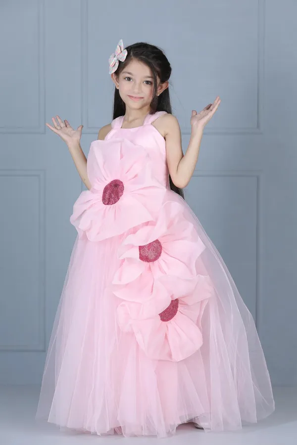 Net_Flare_Dress_With_3d_Flower_Light_Pink
