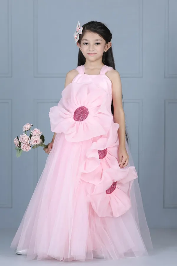 Net_Flare_Dress_With_3d_Flower_Light_Pink