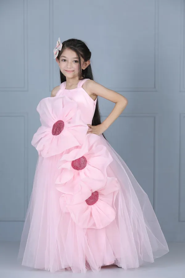 Net_Flare_Dress_With_3d_Flower_Light_Pink