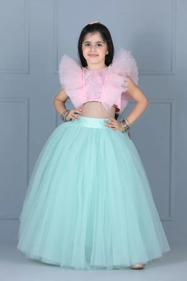 Crop_Top_And_Skirt_With_Embroidery_Ice_Blue_Color