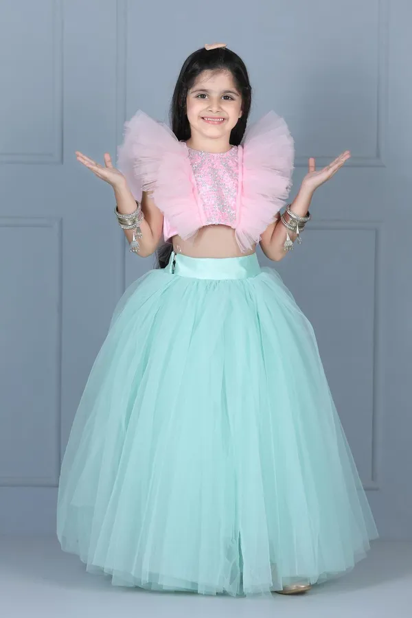 Crop_Top_And_Skirt_With_Embroidery_Ice_Blue_Color