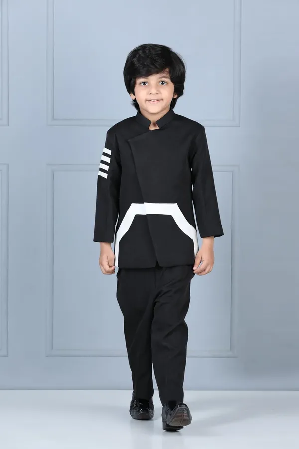 High_Neck_Coat_And_Pant_Black