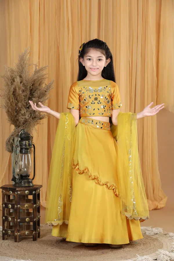 Lehenga_With_Mirror_Work_Mustard_Yellow