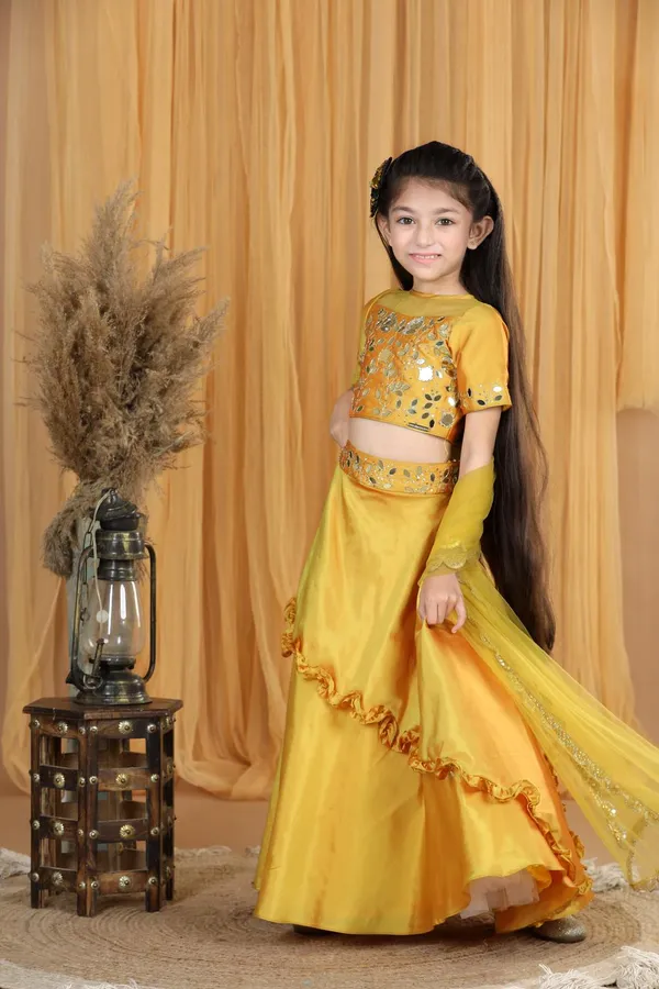Lehenga_With_Mirror_Work_Mustard_Yellow