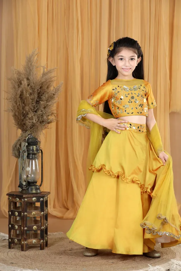 Lehenga_With_Mirror_Work_Mustard_Yellow