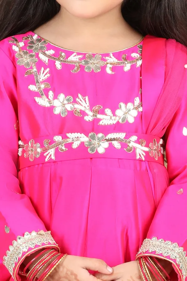 Anarkali_With_Hand_Emnroidery_Hot_Pink