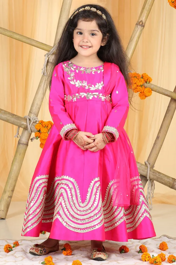 Anarkali_With_Hand_Emnroidery_Hot_Pink