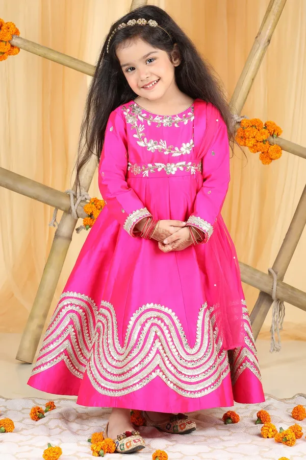 Anarkali_With_Hand_Emnroidery_Hot_Pink
