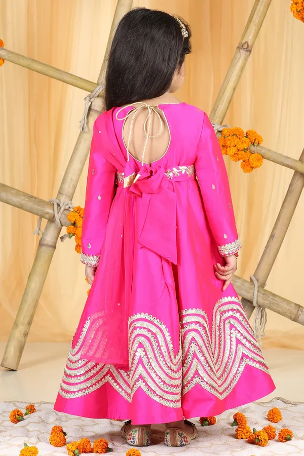 Anarkali_With_Hand_Emnroidery_Hot_Pink