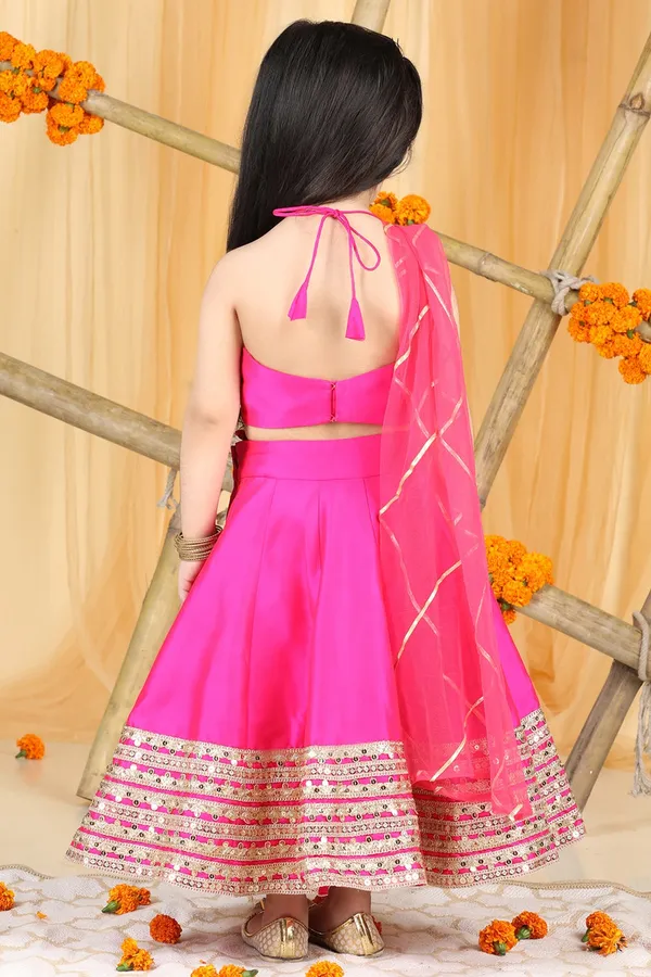 Lehenga_With_Habd_Work_Blouse_Hot_Pink