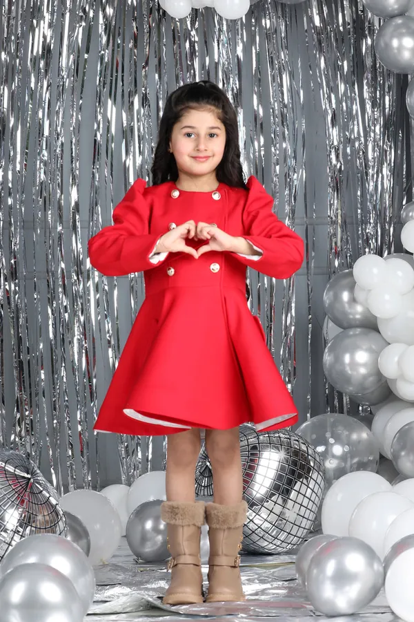 Coat_Dress_With_Golden_Buttons_Red
