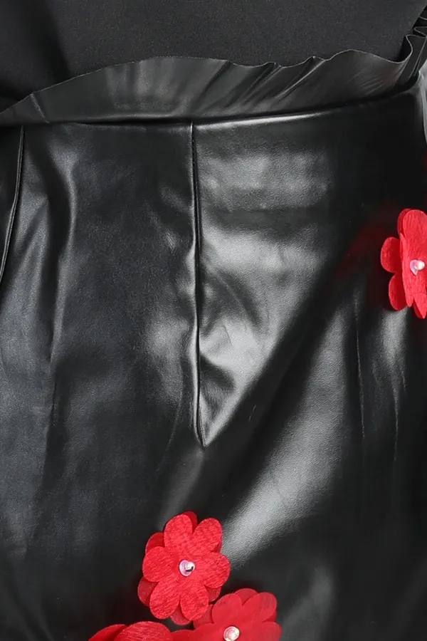 Top_N_Skirt_With_Flower_Motifs_On_Skirt_Black