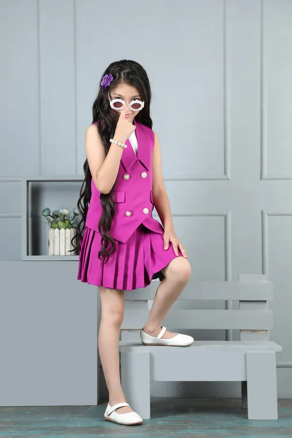 Coat_With_Pleated_Skirt_Purple