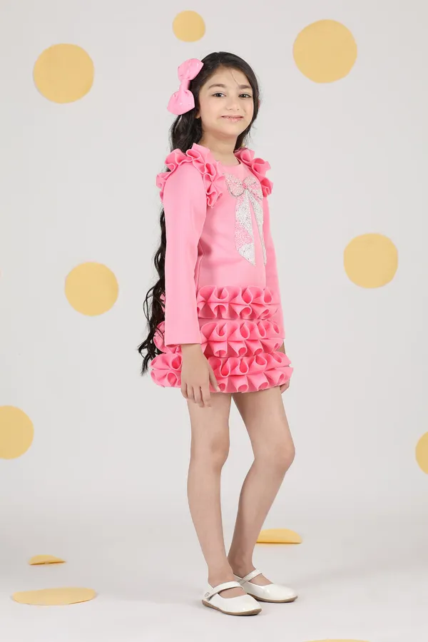 Dress_With_Tulles_N_Hand_Embroidery_Pink