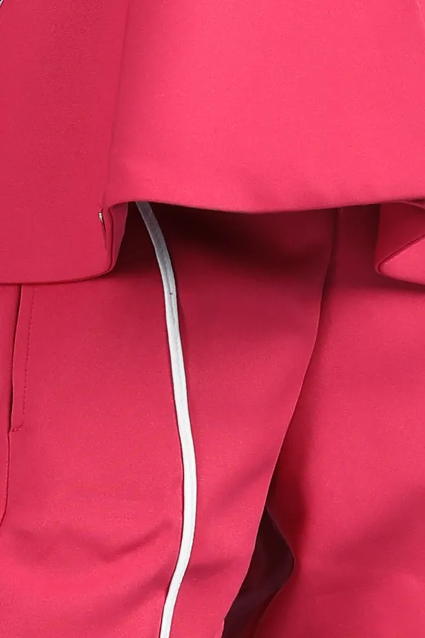 Two_Piece_Coord_Set_With_Piping_And_Bow_Detsailing_Hot_Pink