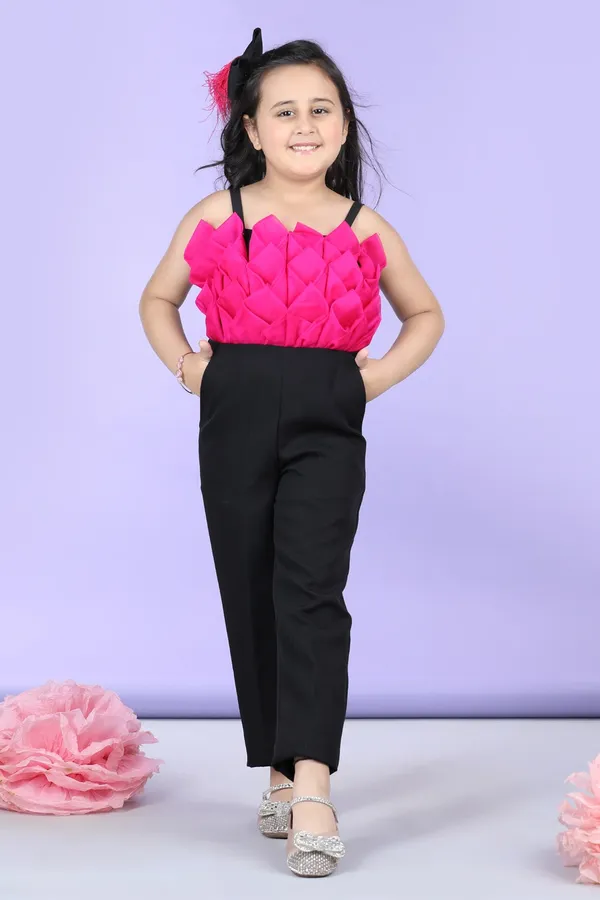 Jumpsuit_Emblissed_With_Fabric_Flower_In_Contrast_Color_Black