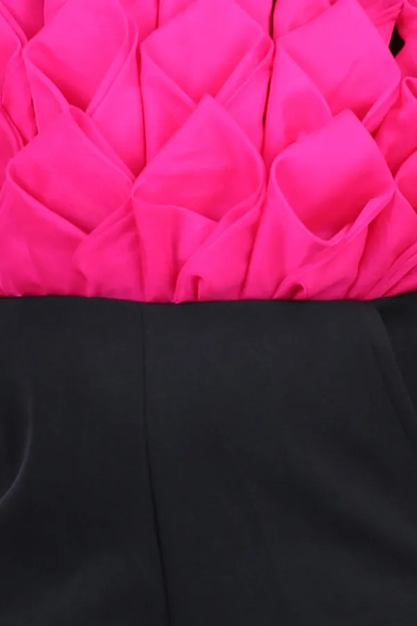 Jumpsuit_Emblissed_With_Fabric_Flower_In_Contrast_Color_Black