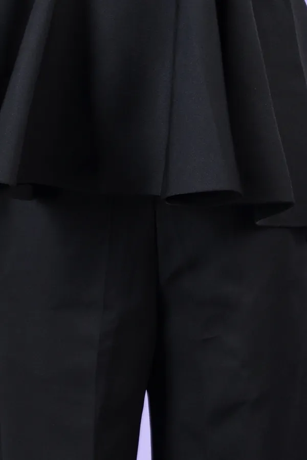 Peplum_Top_With_Shoulder_Cut_Flaps_Accompanied_With_Pants_Black