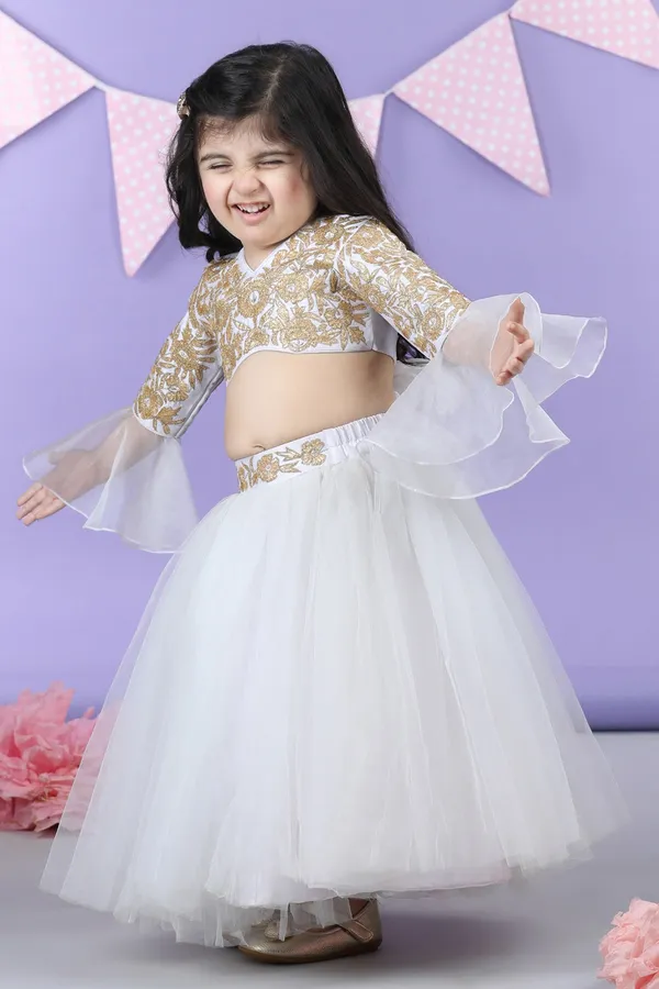 Heavy_Gota_Embroidered_Top_Accompanied_With_Net_Lehenga_White