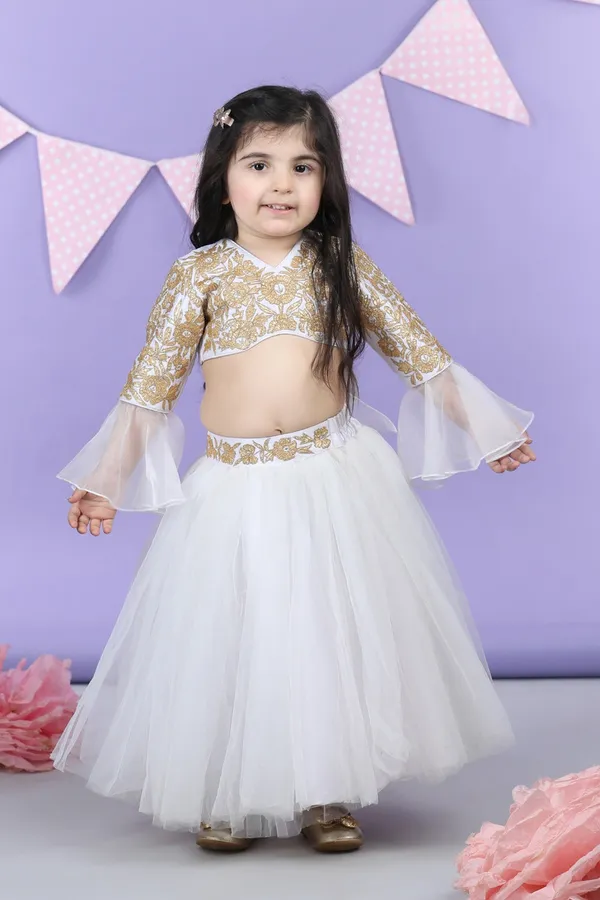 Heavy_Gota_Embroidered_Top_Accompanied_With_Net_Lehenga_White