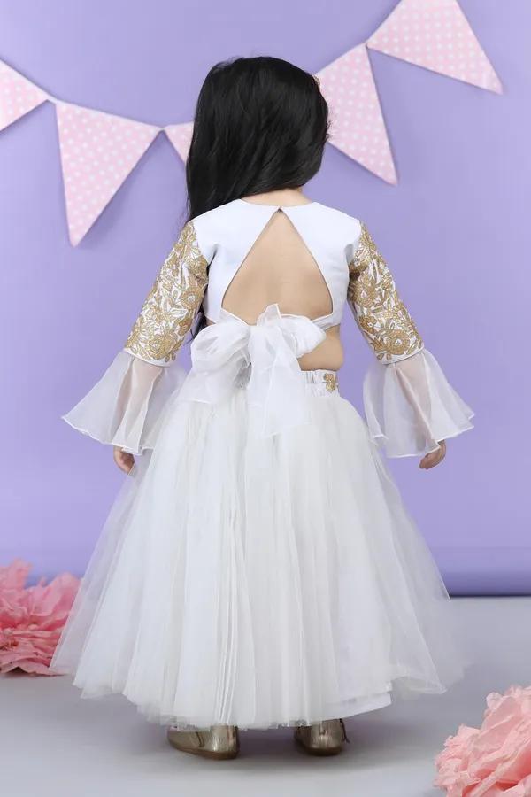 Heavy_Gota_Embroidered_Top_Accompanied_With_Net_Lehenga_White