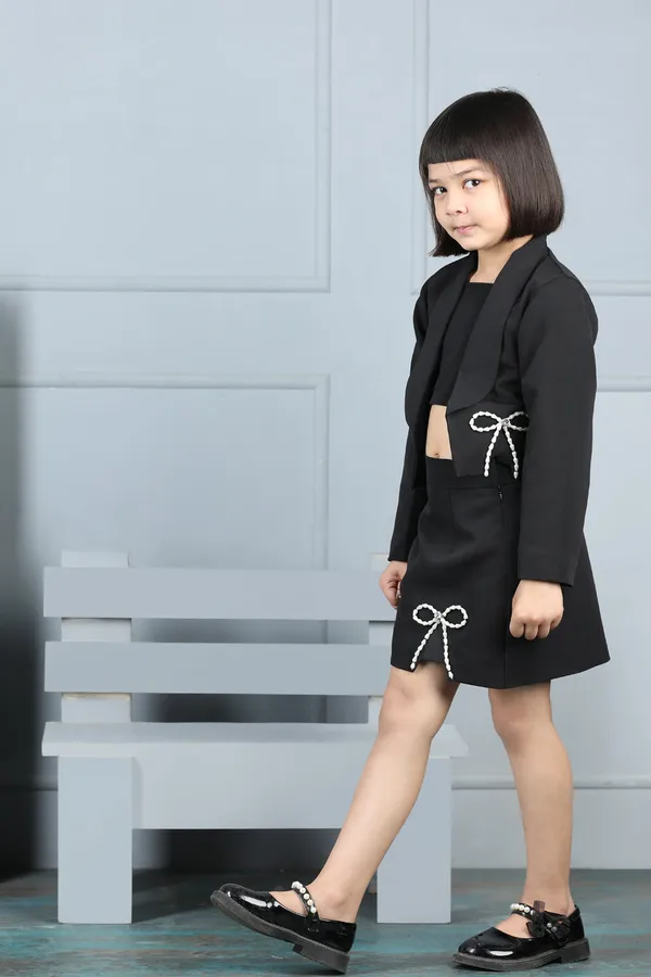 Coord_Set_With_Bow_Detailing_Black