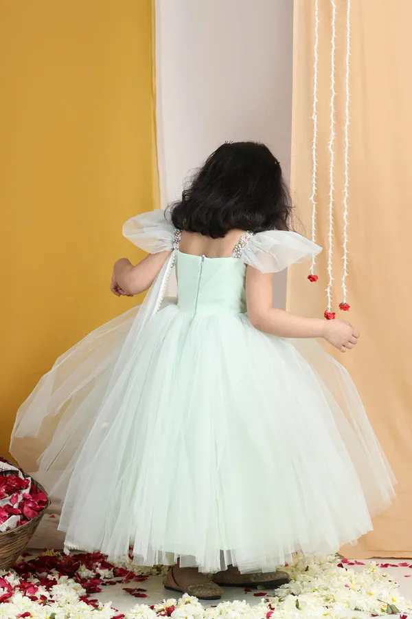 Flair_Gown_With_Hand_Embroidery_On_Yoke_Mint_Green