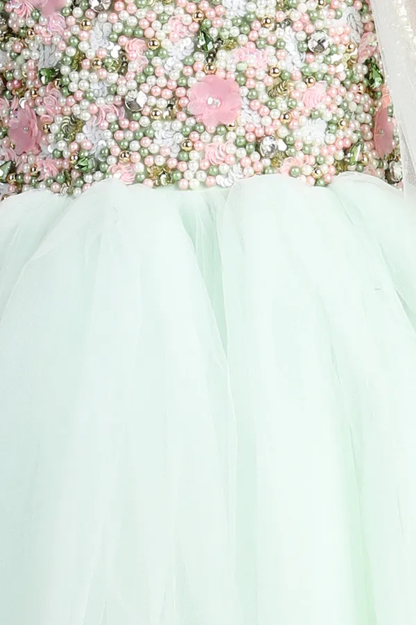 Flair_Gown_With_Hand_Embroidery_On_Yoke_Mint_Green