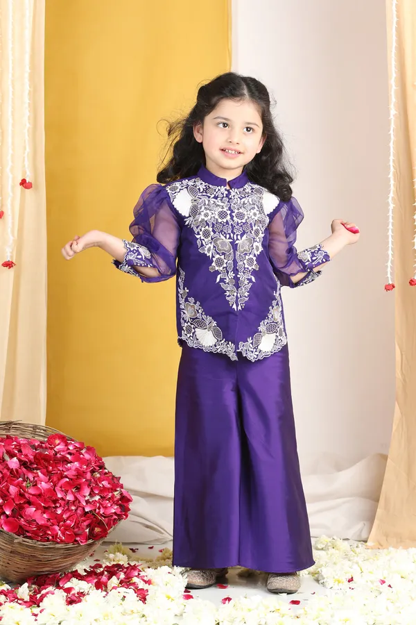 Thread_Embroidery_On_Top_With_Plazzo_Purple