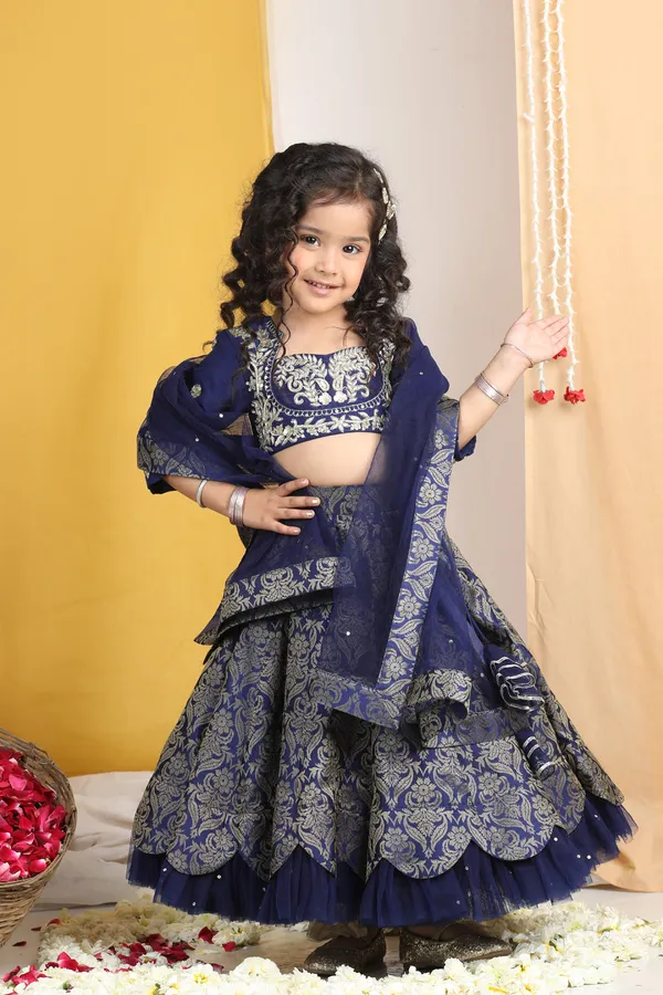 Zardozi_Work_With_Lehenga_Navy_Blue