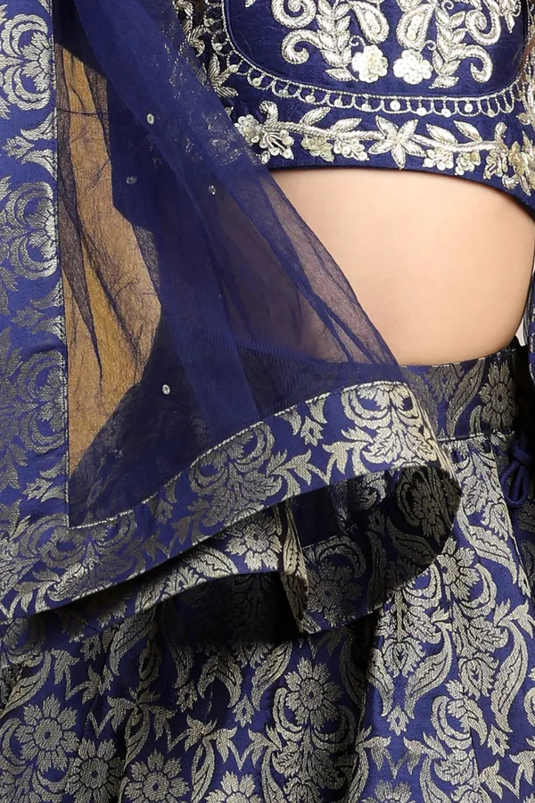 Zardozi_Work_With_Lehenga_Navy_Blue
