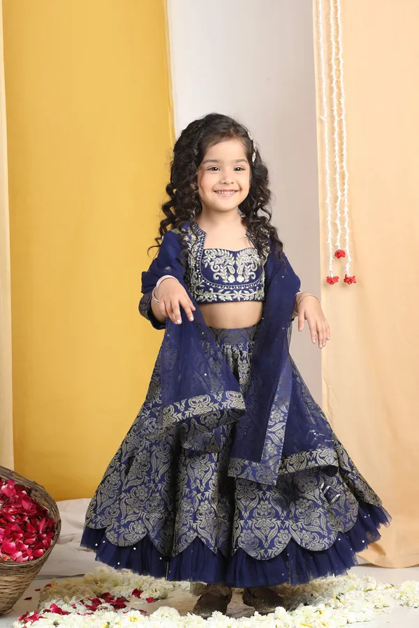 Zardozi_Work_With_Lehenga_Navy_Blue
