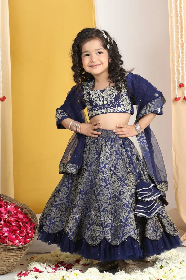 Zardozi_Work_With_Lehenga_Navy_Blue