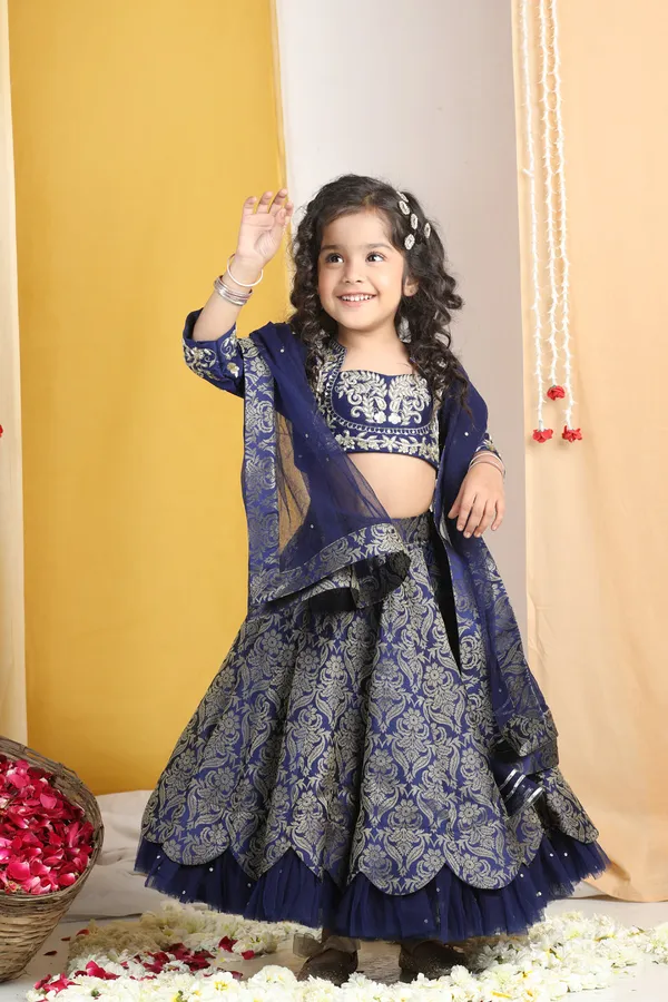 Zardozi_Work_With_Lehenga_Navy_Blue